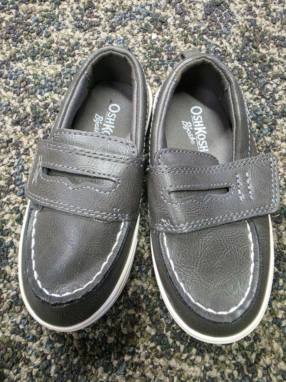 OshKosh B'gosh Sail Loafers Size 8M Gray Casual Shoes